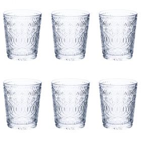 Set 6 bicchieri acqua in vetro