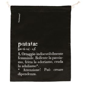 Sacchetto porta patate in cotone, Victionary Black
