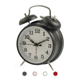 Sveglia vintage in vetro e metallo