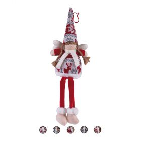 Bambolina con ali, gambe morbide h. 50 cm, Santa's House