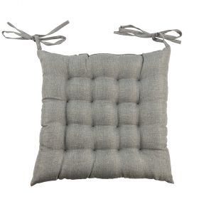 Cuscino sedia grigio chiaro con laccetti, Sibilla