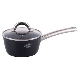 Casseruola con coperchio 16 cm rivestimento in ceramica, fondo full induction, SìChef Premium