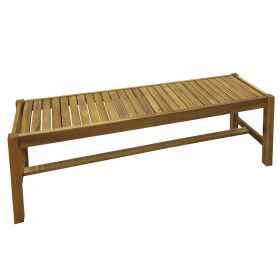 Panca 3 posti in legno di acacia 150x40x45 cm