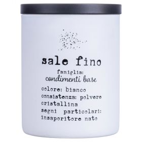 Barattolo sale fino 700 ml in vetro borosilicato, Identikit
