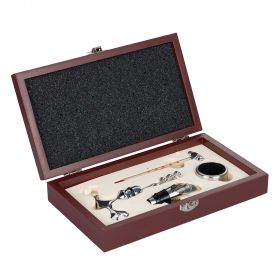 Set 4 accessori vino con scatola, Sibilla