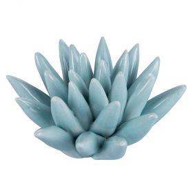 Riccio di Mare decorativo acquamarina in ceramica, Fish
