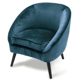 Poltrona salotto design moderno, ottanio, Sibilla
