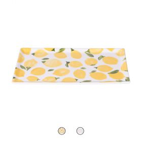 Piatto rettangolare in porcellana 31,6x16,8 cm, Fruit Life