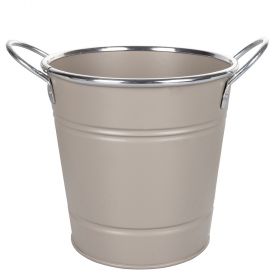 Secchiello milleusi grigio Ø16xh.14 cm