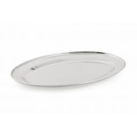 SìChef Vassoio ovale in acciaio 39x28 cm
