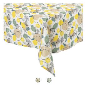 Tovaglia rettangolare 140x240 cm, 10/12 posti tavola, Lemon Leaf