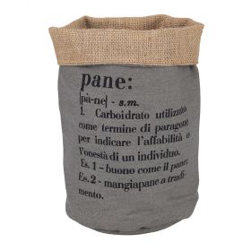Sacchetto pane in cotone e juta, Victionary