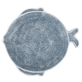 Piatto piano singolo in ceramica Ø26 cm, turchese, Paros