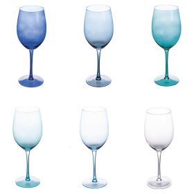 Set 6 calici 550 ml in vetro, Happy hour Ocean