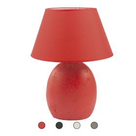 Lampada da tavolo, base tonda in ceramica 40W, Capri