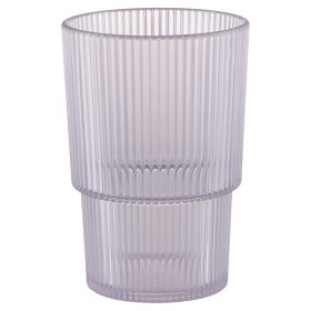 Bicchiere bibita 420 ml, in plastica PS, Cristallo di luna, Unico
