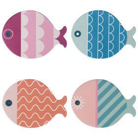 Mattonella decorativa 20x16 cm, Color Fish