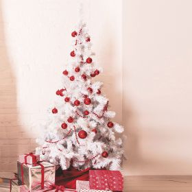 Albero di Natale bianco 520 rami h.180 cm, Oslo Santa's House
