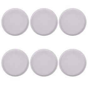 Set 6 piatti frutta in new bone China, bianco, Delice