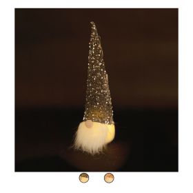 Gnomo led cappello paillettes h. 42 cm, Xmas