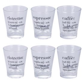 Set 6 bicchierini caffè 90 ml, Victionary