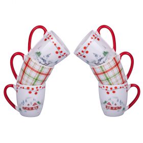 Set 6 tazzine caffè 110 ml, Winter Xmas