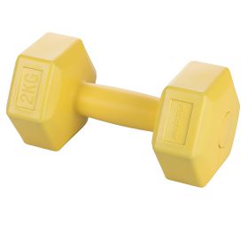 Manubrio fitness 2 Kg, giallo, FitLover