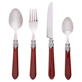 Set 24 posate, impugnatura marorne, Imperial Chocolate