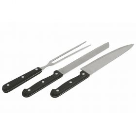 Set 3 utensili barbecue in acciao inox, BestBQ