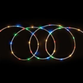 Tubo 390 microled a batterie, multicolor 20 m, Santa's House
