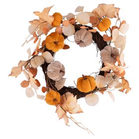 Ghirlanda decorativa con zucche e foglie, Pumpkin