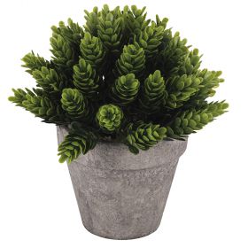 Piantina artificiale foglie verdi h. 16 cm, Garden