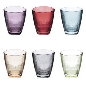 Set 6 bicchieri acqua 330 ml, Ice Color Sibilla
