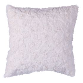 Cuscino arredo bianco effetto pelliccia 43x43 cm, Xmas