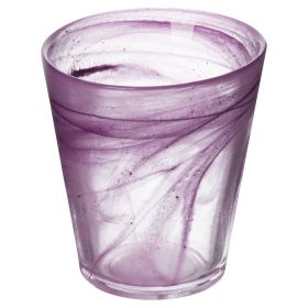 Bicchiere acqua conico viola 250 ml, Alabastro