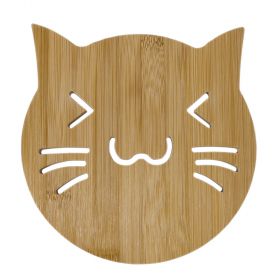 Sottopentola gatto in bamboo, Miao