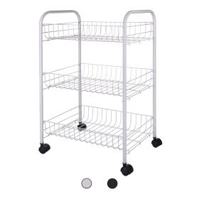 Carrello da cucina 3 ripiani con ruote