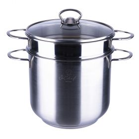 Spaghettiera 7 L con cestello e coperchio in vetro, induzione,  SìChef