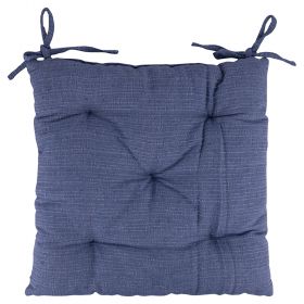 Cuscino sedia con laccetti 40x40 cm, blu, Sibilla