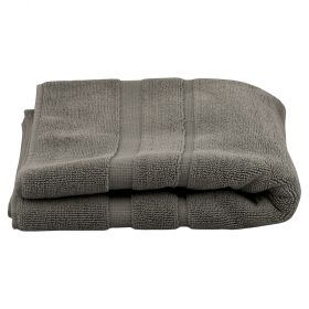 Tappeto bagno 50x60 cm in cotone, grigio, Sibilla