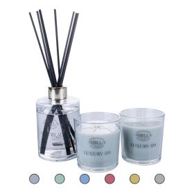 Set diffusore per ambiente e due candele, Luxury Spa