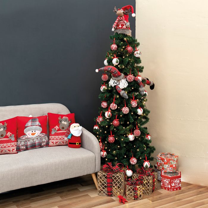 Albero di Natale slim 640 rami h.210 cm Sestriere