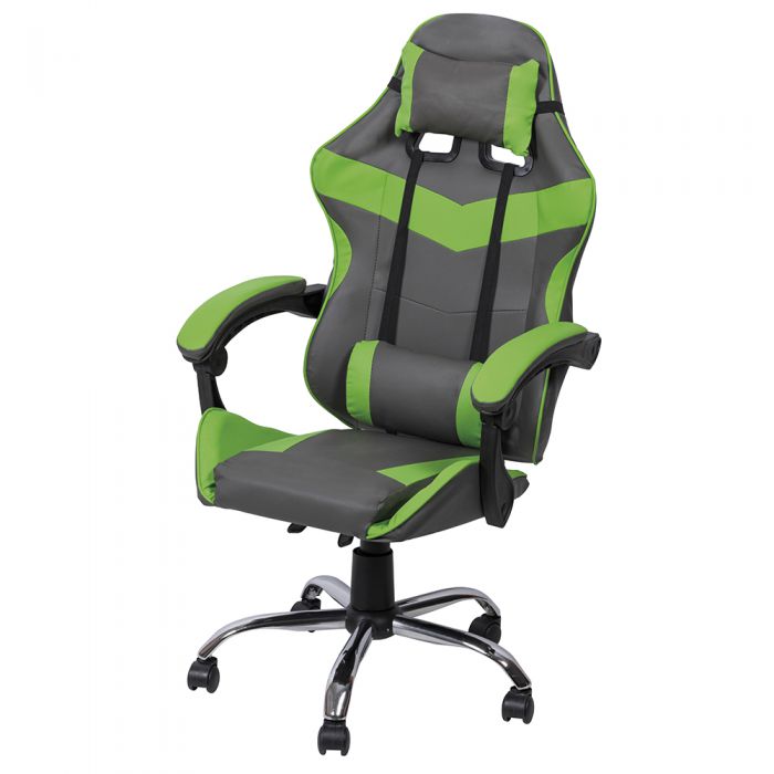 Sedia gaming high quality con ruote verde