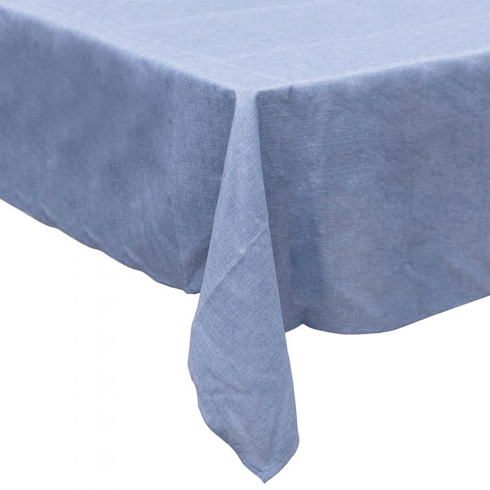 Tovaglia rettangolare blu chiaro o scuro a quadri 140x180 cm 8 posti in  cotone Sibilla