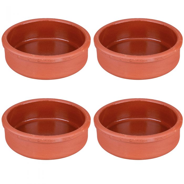 Set 4 cocotte da forno in terracotta Ø15 cm Autentica S