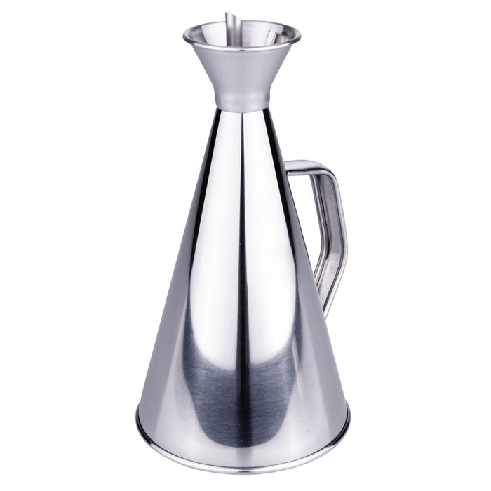 Oliera 750 ml in acciaio inox con beccuccio salvagoccia S