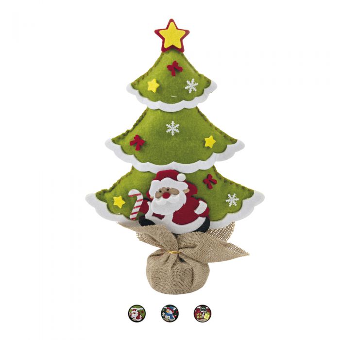 Lotto formine in feltro decorazioni Natale due misure