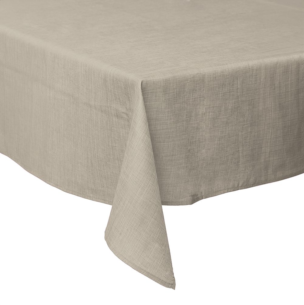 Anro Tovaglia In Tela Cerata Effetto Lino Grigia 400x140 Cm – Antimacchia, Impermeabile, Bordo Grezzo, Per Uso Interno/Esterno