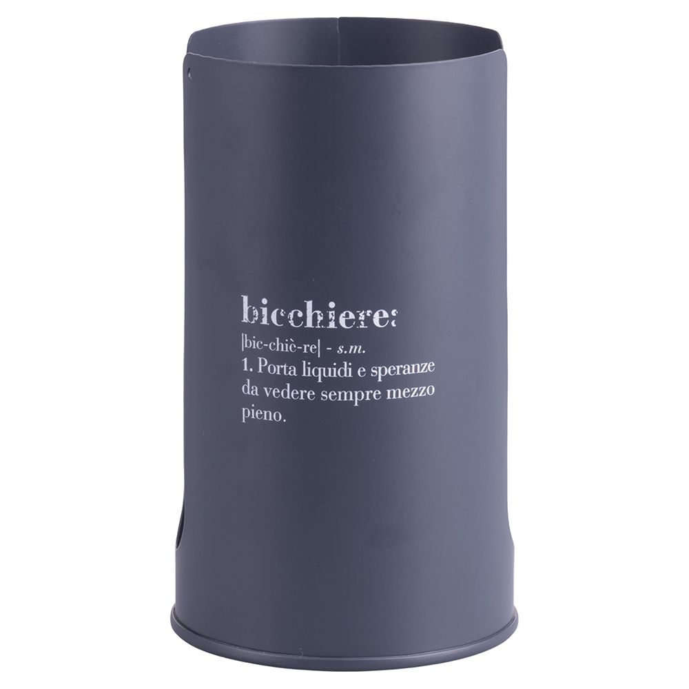 Portabicchieri inox nero op. con drenaggio logo Osculati 48.430.81