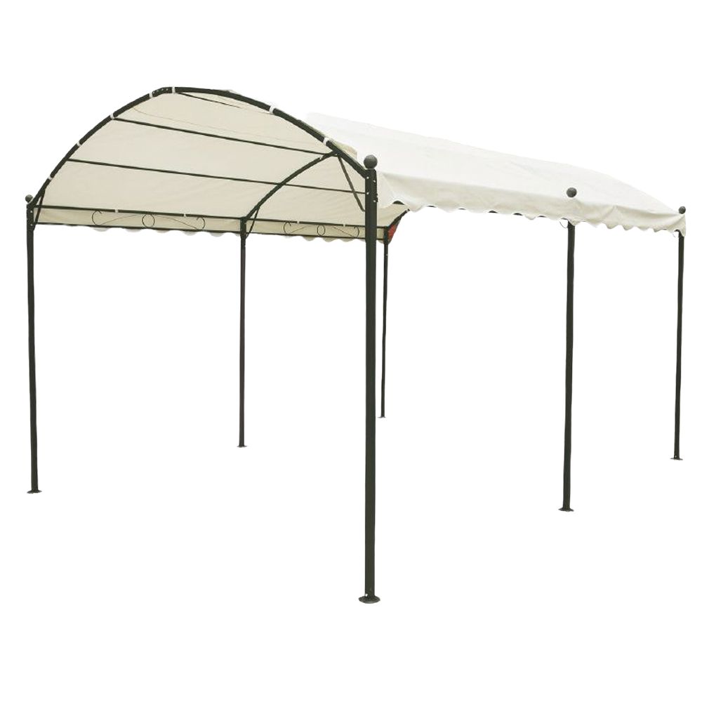Gazebo con Tende e Stringa di Luci LED 4x3 m Antracite Gazebo con Tende e Stringa di Luci LED 4x3 m Antracite